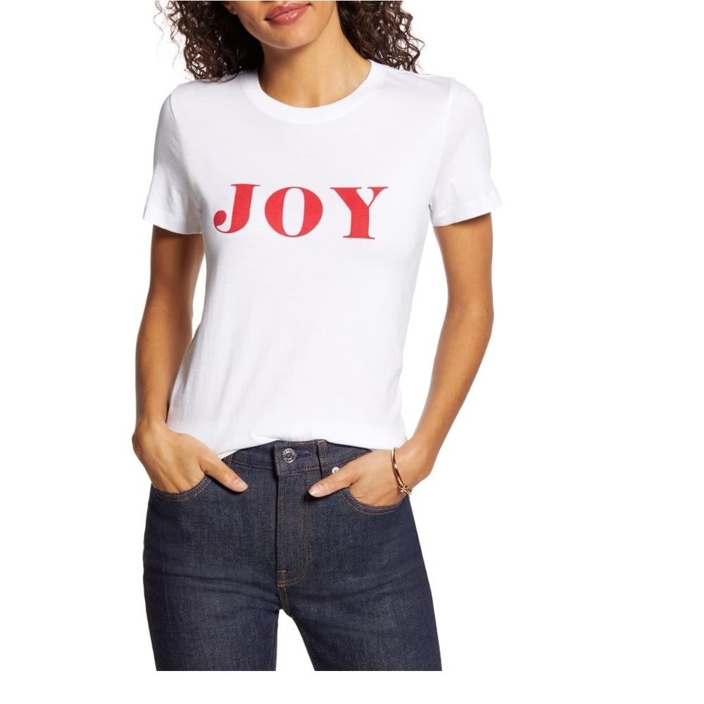1901 Joy Graphic Cotton Blend Tee